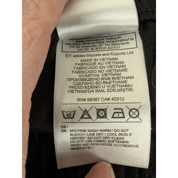 ADIDAS CLIMALITE Size M Boys Black Stretch Waist Athletic Running Shorts 331168 - Picture 8 of 9